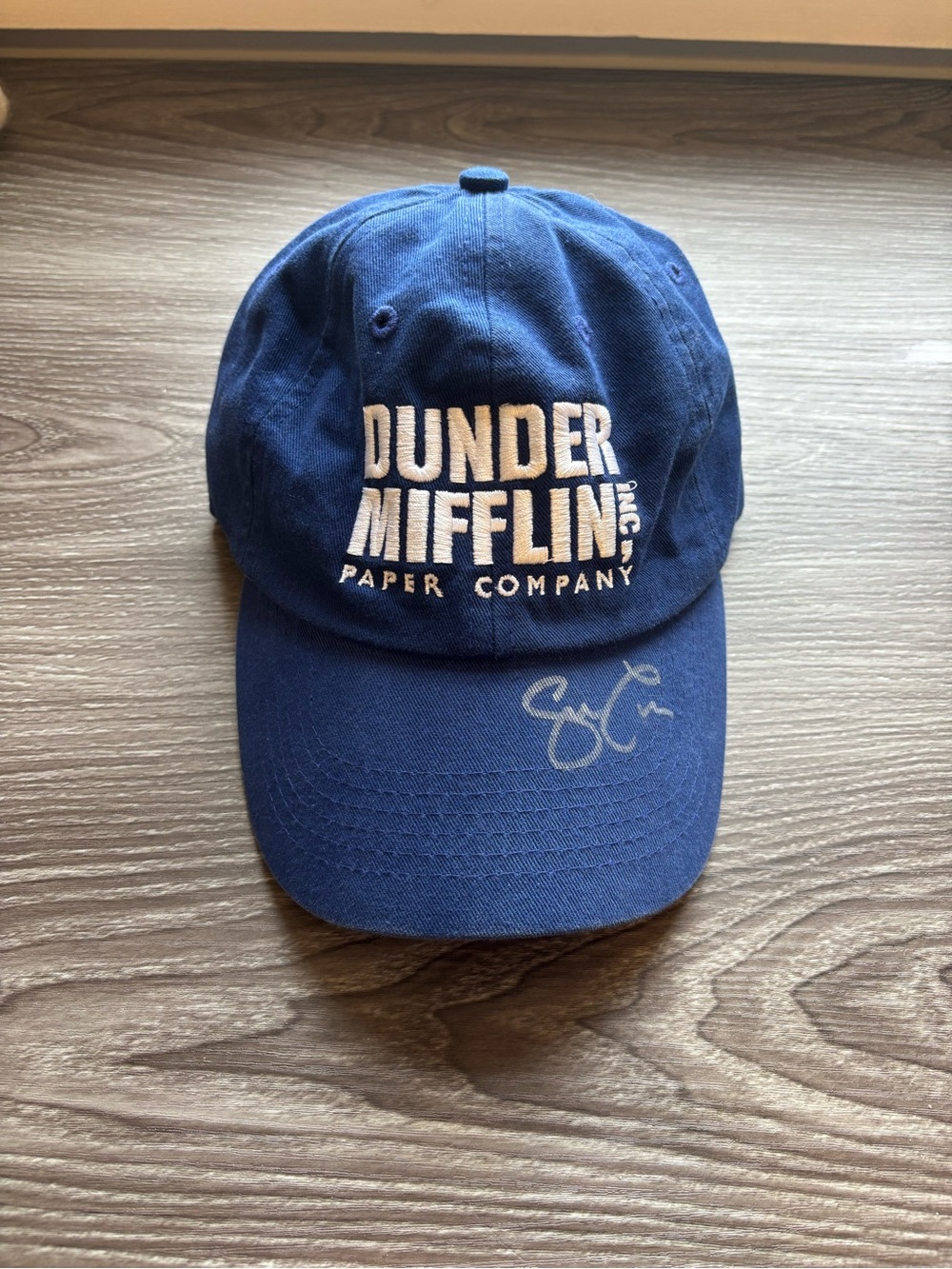 Signed (Steve Carrell) Dunder Mifflin Hat
